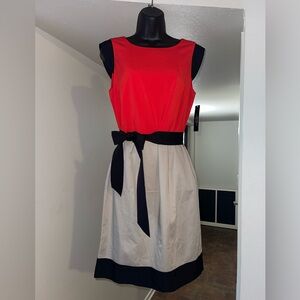 NWT Tahari Arthur S. Lavine color block dress